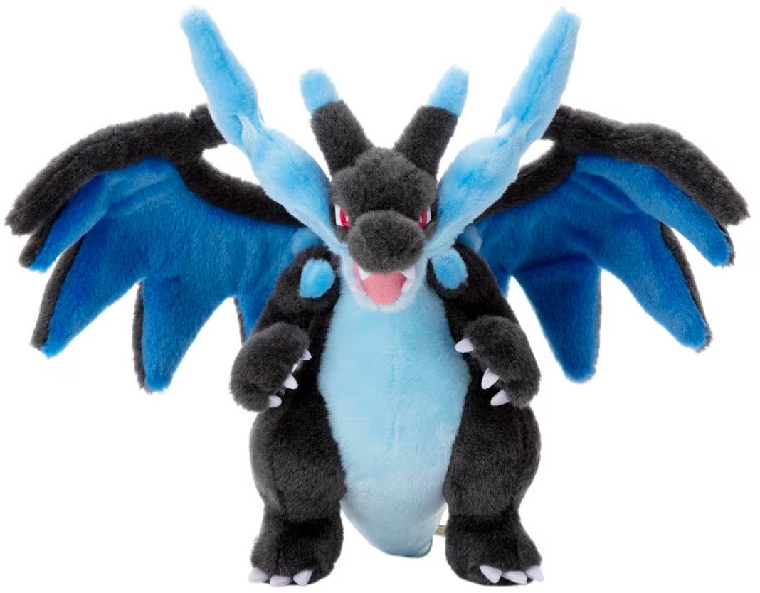 Takaratomy A.R.T.S I Choose You! Pokemon Get Plush Doll Mega Charizard X (Black), 10&quot;