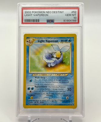 Light Vaporeon - Neo Destiny PSA 10