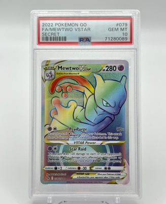 Mewtwo VSTAR (79) (Secret) - Pokemon GO PSA 10