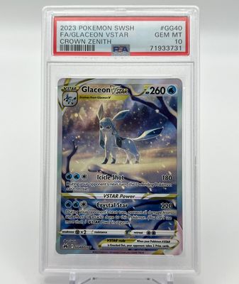 Glaceon VSTAR - Crown Zenith: Galarian Gallery PSA 10