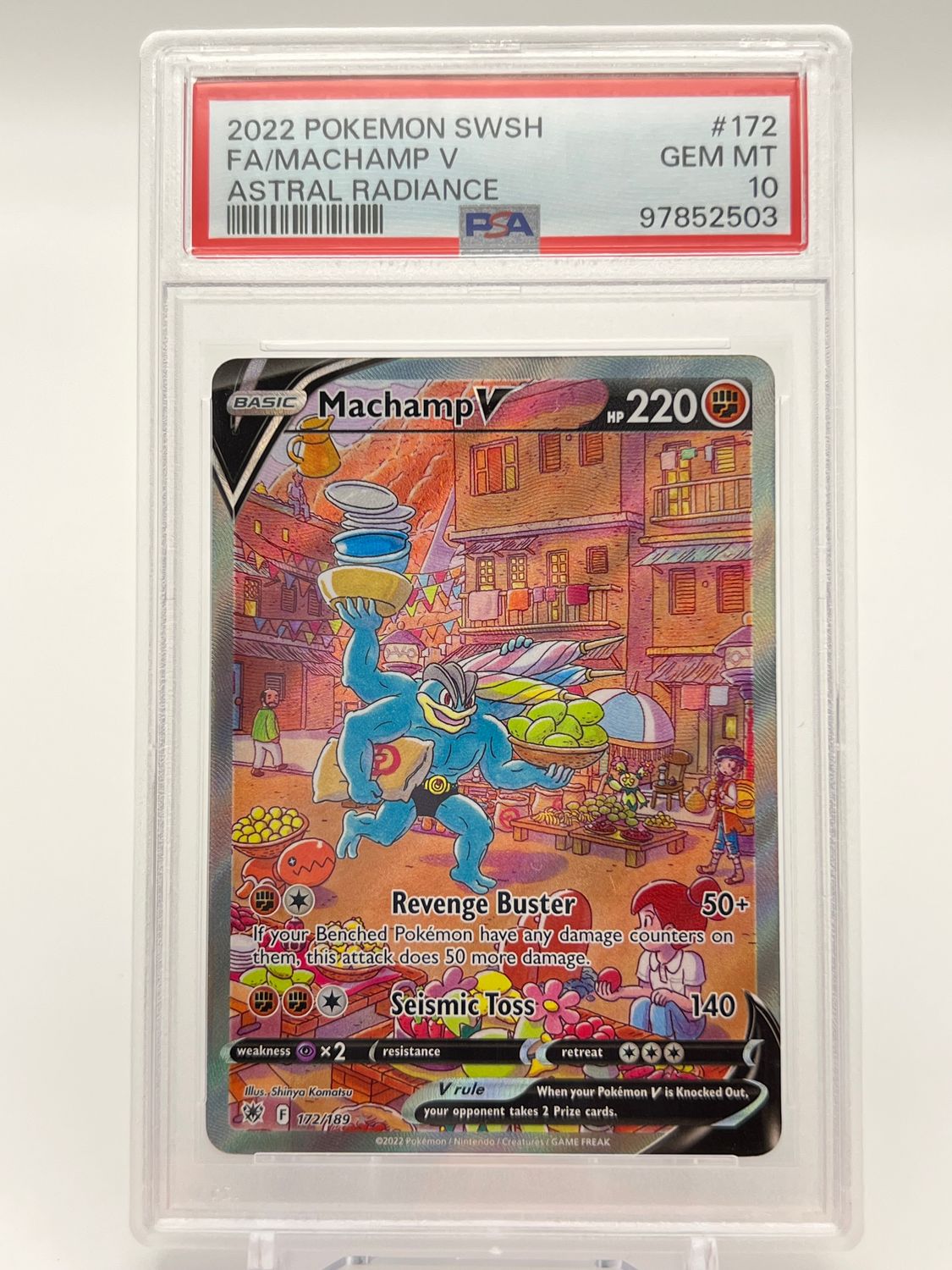 Machamp V (Alternate Full Art) - SWSH10: Astral Radiance PSA 10