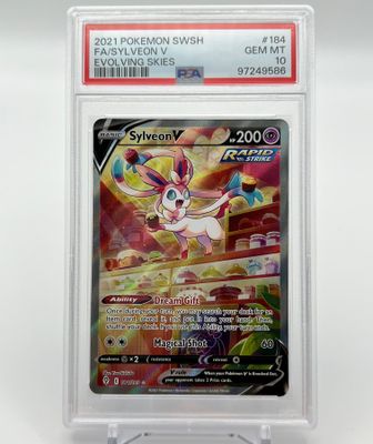 Sylveon V (Alternate Full Art) - SWSH07: Evolving Skies PSA 10