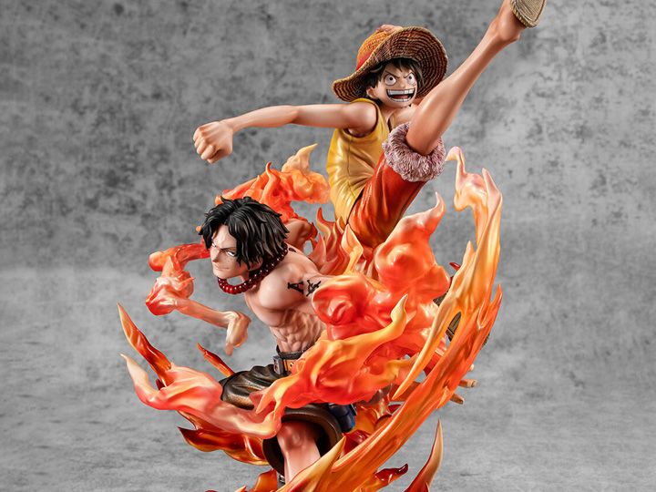One Piece Portrait of Pirates Neo-Maximum Luffy &amp; Ace Sibling Bonds (20th Limited Ver.) Exclusive Figure