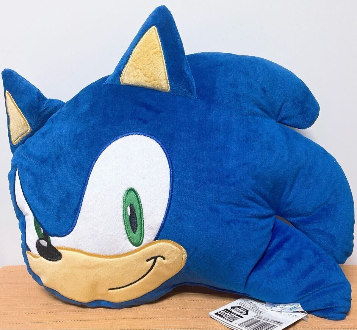 Sonic the Hedgehog Platinum Zakka Face Cushion 40cm NEW 2024 SEGA