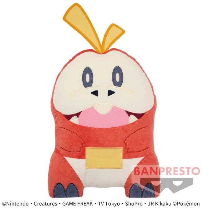 Pokemon Super Huge Fuecoco Cushion Pillow (Flat), 13.8&quot;