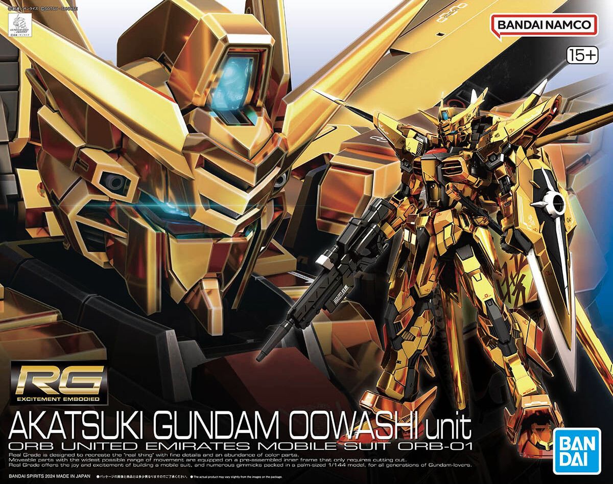 Mobile Suit Gundam SEED Destiny RG ORB-01 Akatsuki Gundam (Oowashi Unit) 1/144 Scale Model Kit