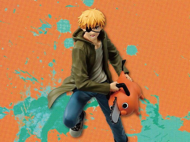 Chainsaw Man Vibration Stars Denji &amp; Pochita Figure