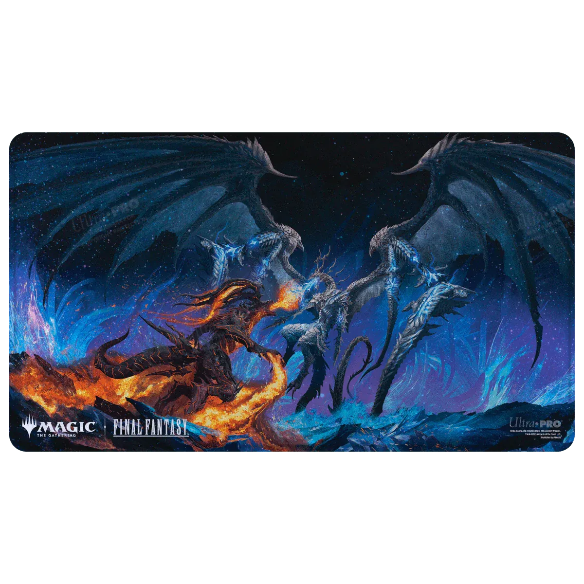 Magic: The Gathering®—FINAL FANTASY™ Bahamut and Ifrit Holofoil Playmat