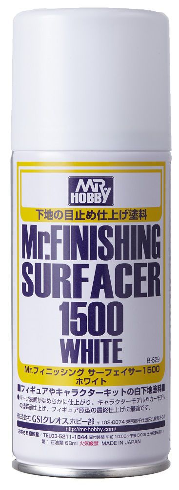 Mr Finishing Surfacer 1500 White (Aerosol Type)