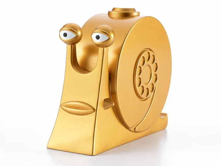 One Piece Sofvimates Golden Den Den Mushi Figure