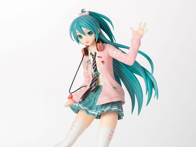 Hatsune Miku Project DIVA Arcade Future Tone Hatsune Miku (Ribbon Girl) Super Premium Figure 
