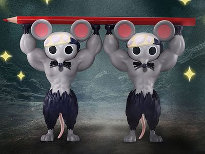 Demon Slayer: Kimetsu no Yaiba FigLife! Muscular Mice Set of 2 Figures