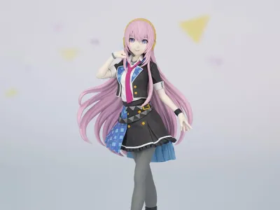 Project Sekai: Colorful Stage! Desktop x Decorate Collections School SEKAI Megurine Luka Figure