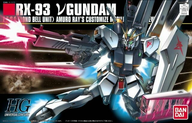 Mobile Suit Gundam: Char's Counterattack HGUC #86 RX-93 Nu Gundam 1/144 Scale Model Kit