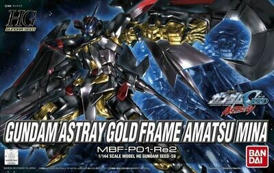 Mobile Suit Gundam SEED Astray HGGS Gundam Astray Gold Frame Amatsu Mina 1/144 Scale Model Kit