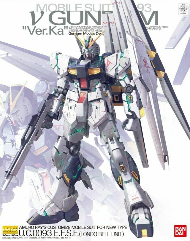Mobile Suit Gundam: Char's Counterattack MG Nu Gundam (Ver. Ka) 1/100 Scale Model Kit