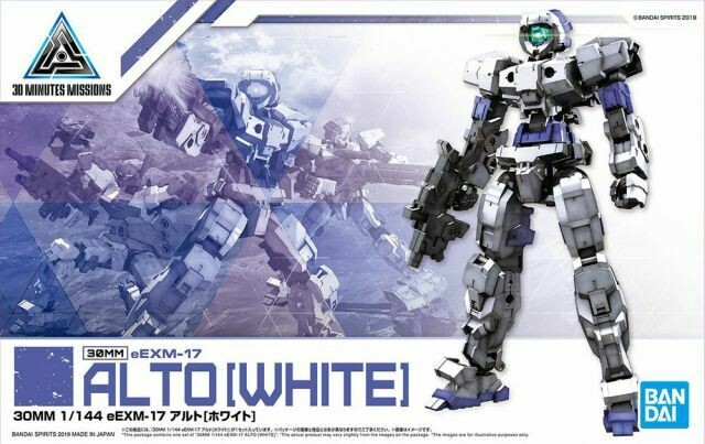 30 Minutes Missions #01 eEXM-17 Alto White Model Kit 30 Minutes Missions #01 eEXM-17 Alto White Model Kit