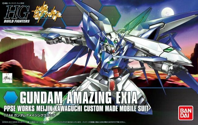 Gundam Build Fighters HGBF Amazing Exia Gundam 1/144 Scale Model Kit