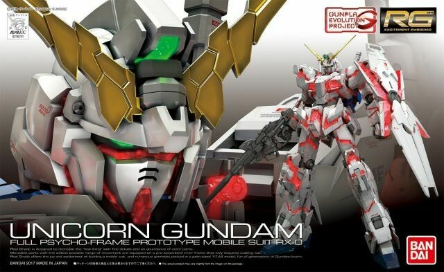 Mobile Suit Gundam Unicorn RG Unicorn Gundam 1/144 Scale Model Kit