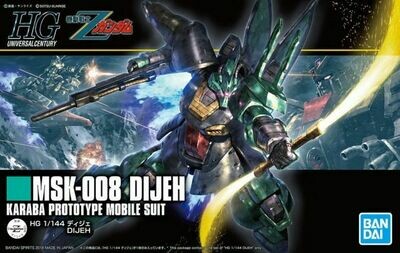 Mobile Suit Zeta Gundam HGUC Dijeh 1/144 Scale Model Kit