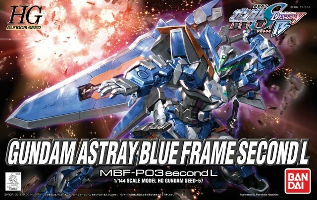 Mobile Suit Gundam SEED HGGS Gundam Astray Blue Frame Second L 1/144 Scale Model Kit