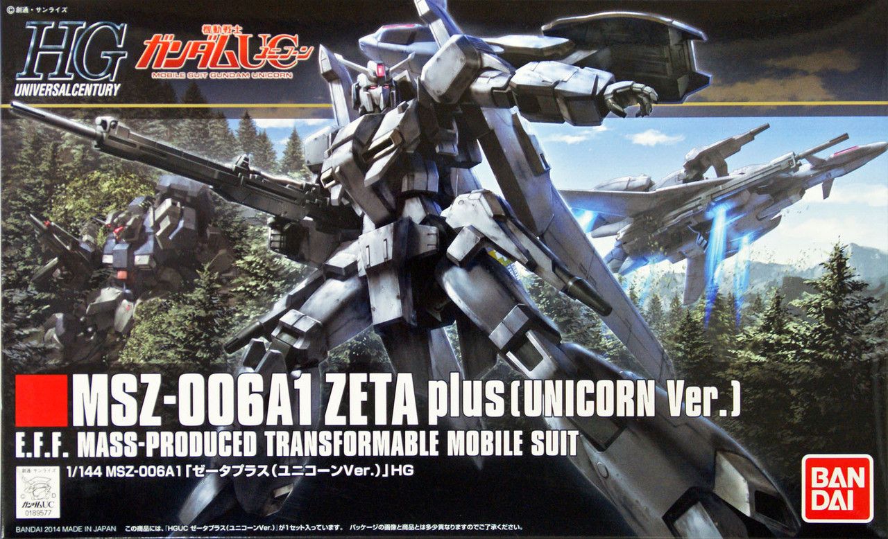 HGUC 1/144 #182 Zeta Plus (Unicorn Ver.)