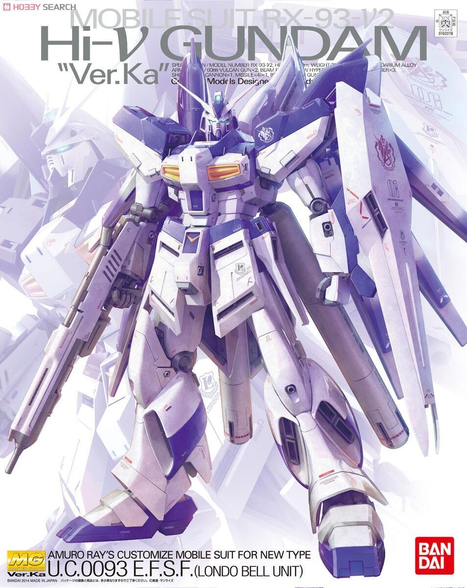 Mobile Suit Gundam: Char's Counterattack MG RX-93-2 Hi-Nu Gundam (Ver. Ka) 1/100 Scale Model Kit