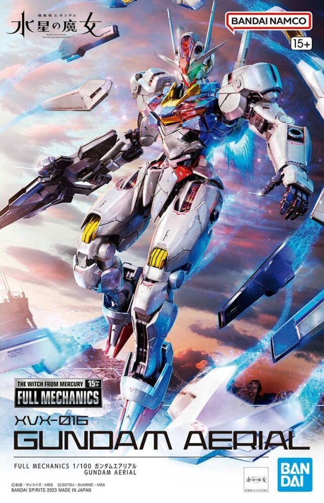 Mobile Suit Gundam: The Witch from Mercury Full Mechanics Gundam Aerial 1/100 Scale Model Kit