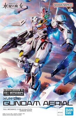 Mobile Suit Gundam: The Witch from Mercury Full Mechanics Gundam Aerial 1/100 Scale Model Kit