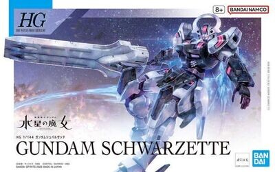 Mobile Suit Gundam: The Witch from Mercury HGTWFM Gundam Schwarzette 1/144 Scale Model Kit