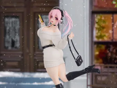 Nitroplus Trio-Try-iT Super Sonico (Winter Memory Ver.) Figure