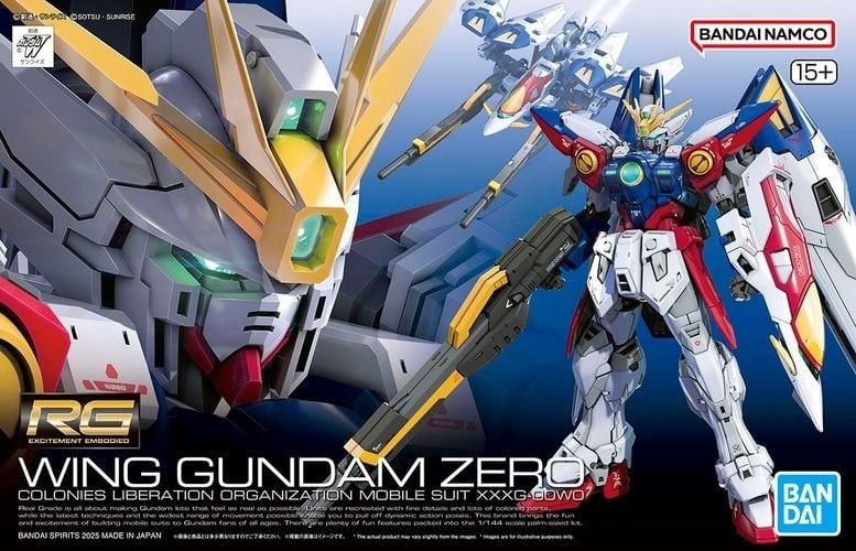 Mobile Suit Gundam Wing RG Wing Gundam Zero 1/144 Scale Model Kit