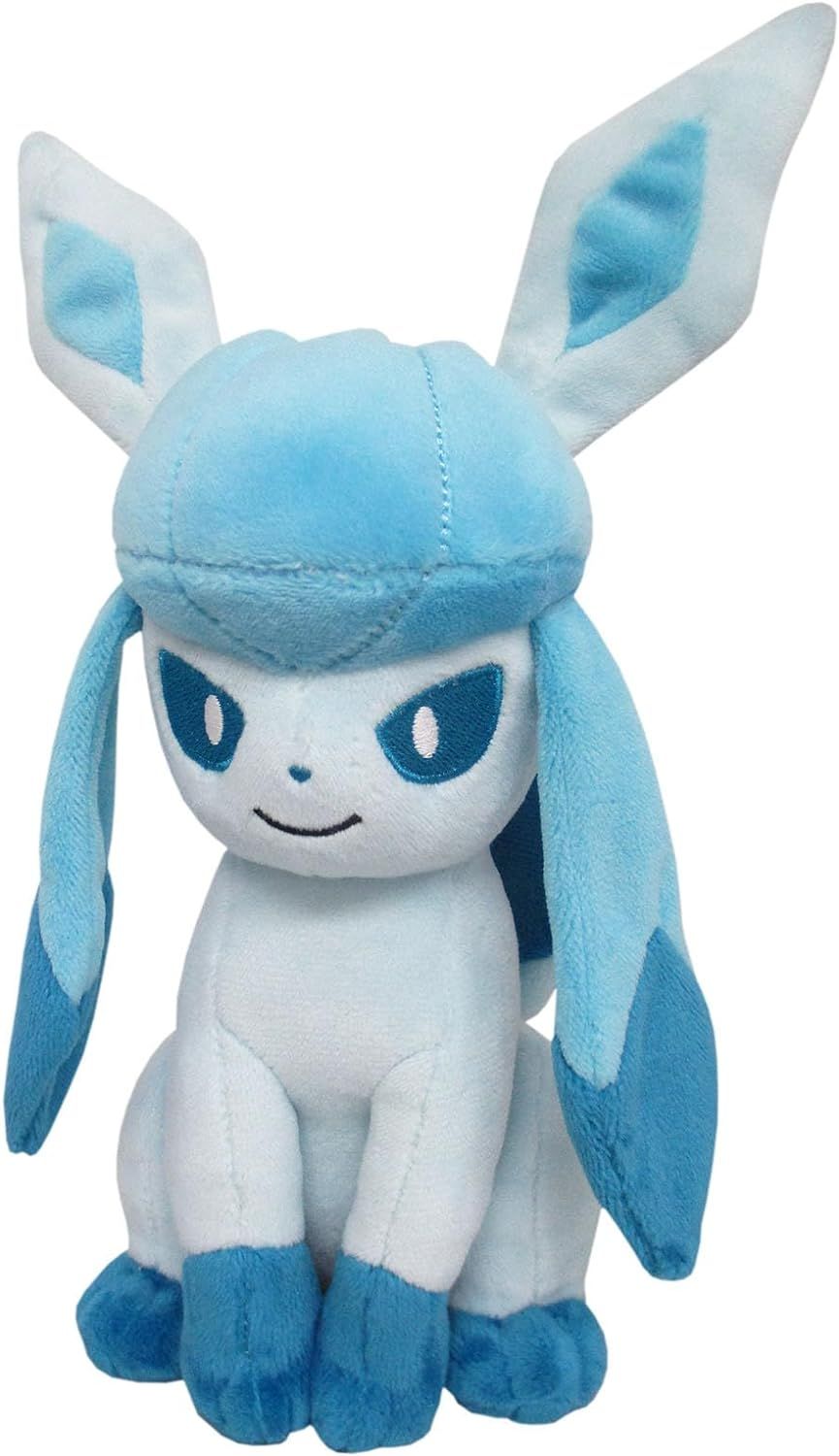Sanei Pokemon All Star Collection PP124 Glaceon Plush, 7.5