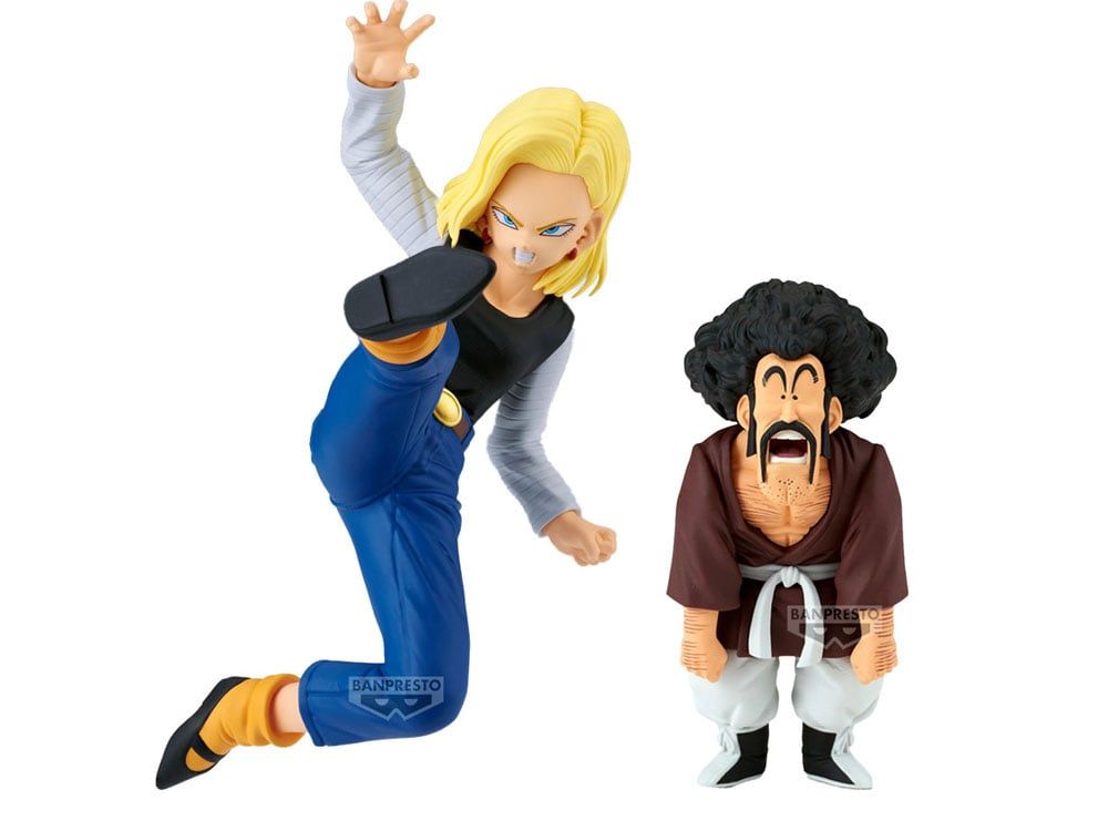 Dragon Ball Z Match Makers Android 18 &amp; Mr. Satan (Vs. Mighty Mask) Figures