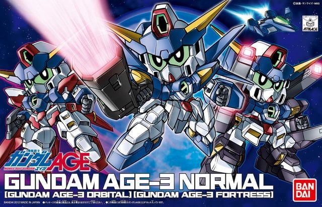 Mobile Suit Gundam AGE BB Senshi #372 SD AGE-3 Gundam AGE-3 (Normal Fortress Oribtal) Model Kit