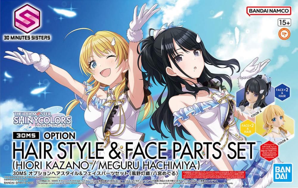 The Idolmaster: Shiny Colors 30 Minutes Sisters Option Hair Style &amp; Face Parts (Kazano Hiori &amp; Hachimiya Meguru) Accessory Kit