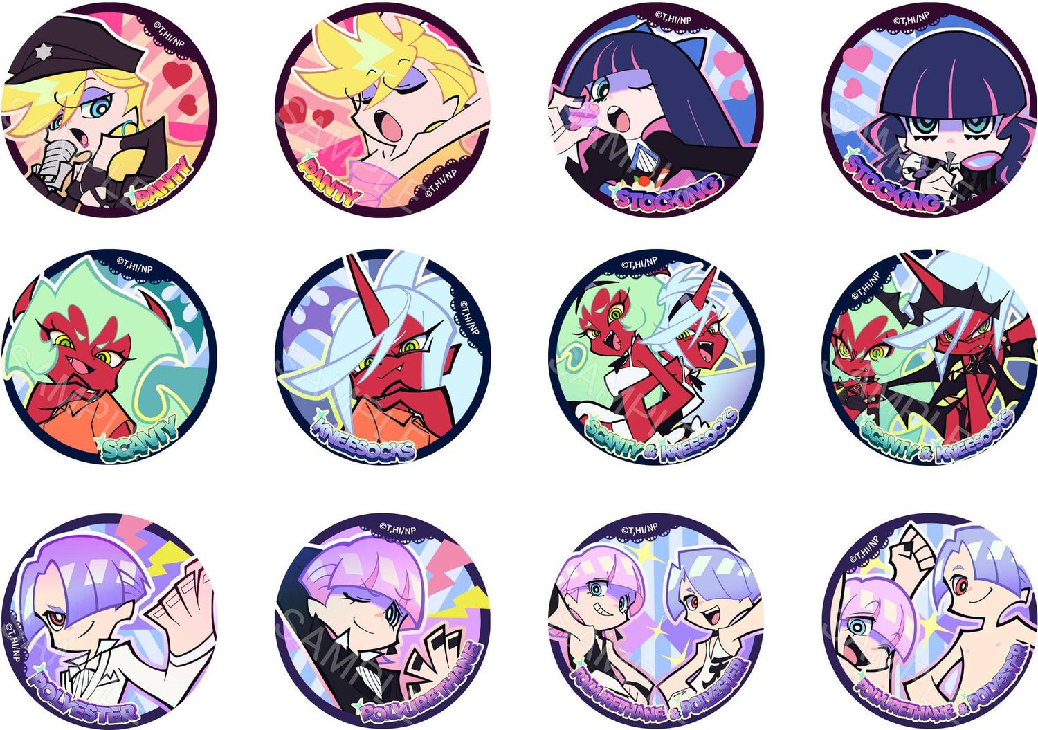 AFORCE x DRAGON HORSE New PANTY &amp; STOCKING with GARTERBELT Trading Can Badge