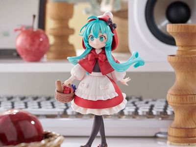 Vocaloid Desktop Fairy Hatsune Miku (Little Red Riding Hood Ver.) Figure