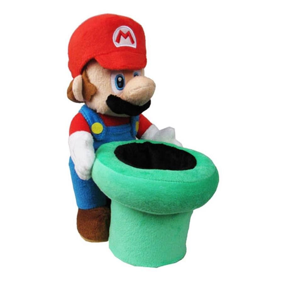 Super Mario Series Mario Holding Warp Pipe Plush, 9