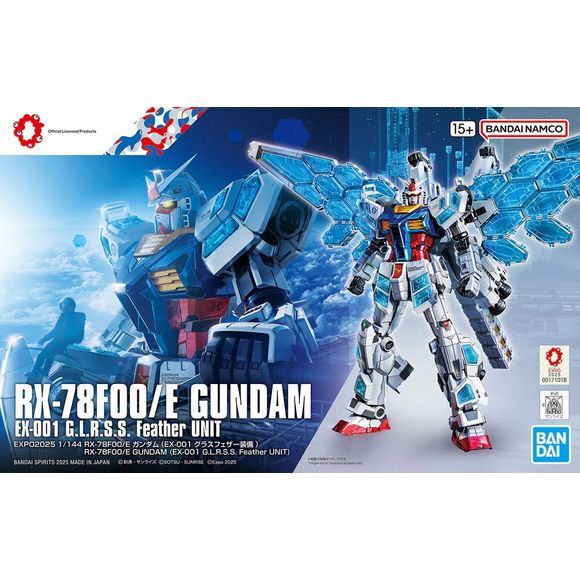 Mobile Suit Gundam Next Future RX-78F00/E Gundam (EX-001 G.L.R.S.S. Feather Unit) 1/144 Scale Model Kit (Chemical Recycle Ver.)