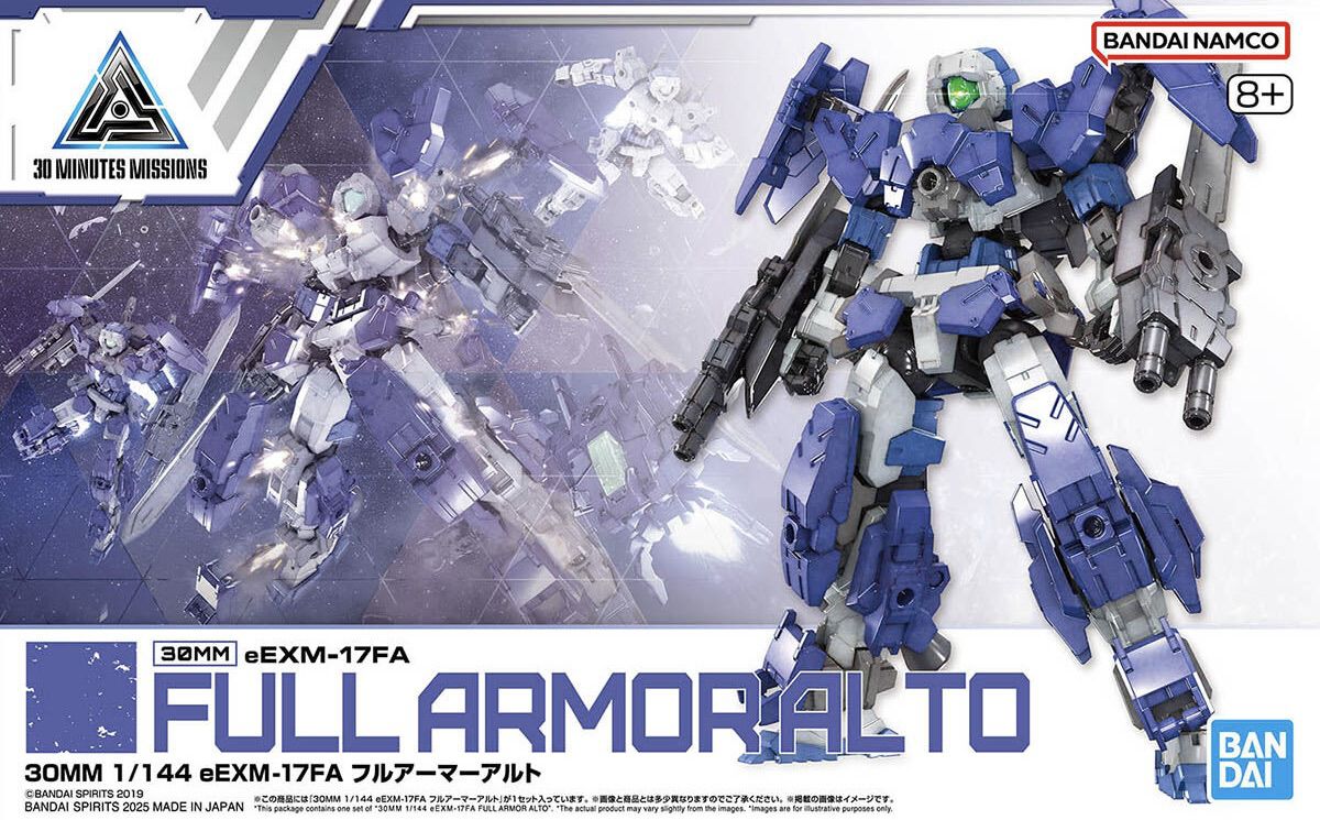 30 Minutes Missions eEXM-17FA Full Armor Alto 1/144 Scale Model Kit