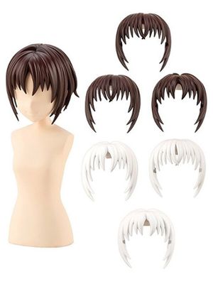 Sousai Shoujo Teien After School White & Chocolate Brown Short Wig (A) 1/10 Scale Accessory Set