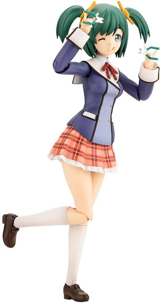 Frame Arms Girl Sousai Shoujo Teien Wakaba Girls' High School Winter Clothes Bukiko Kotobuki 1/10 Scale Model Kit