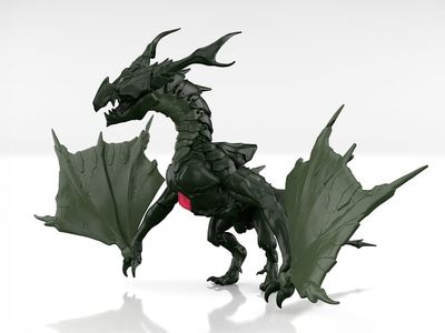 30 Minutes Fantasy Drow Wyvern Model Kit