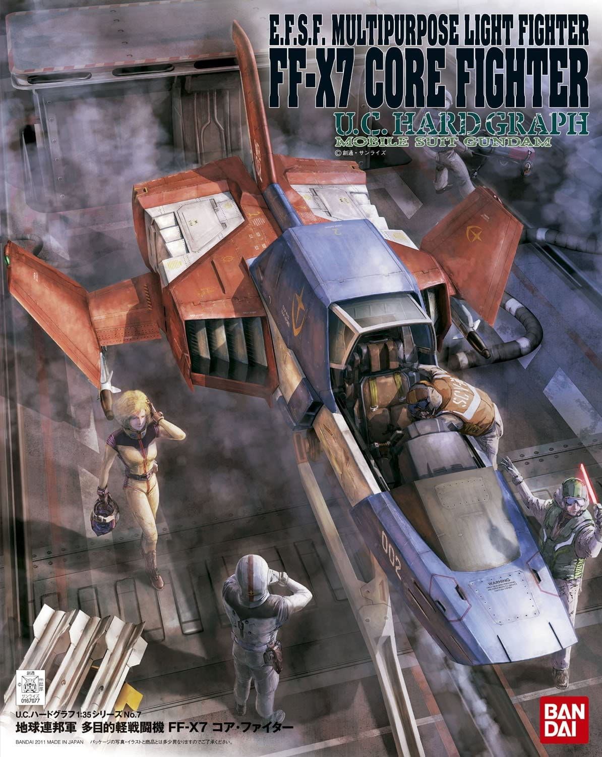 Gundam U.C. Hard Graph EFSF FF-X7 Core Fighter 1/35 Model Kit