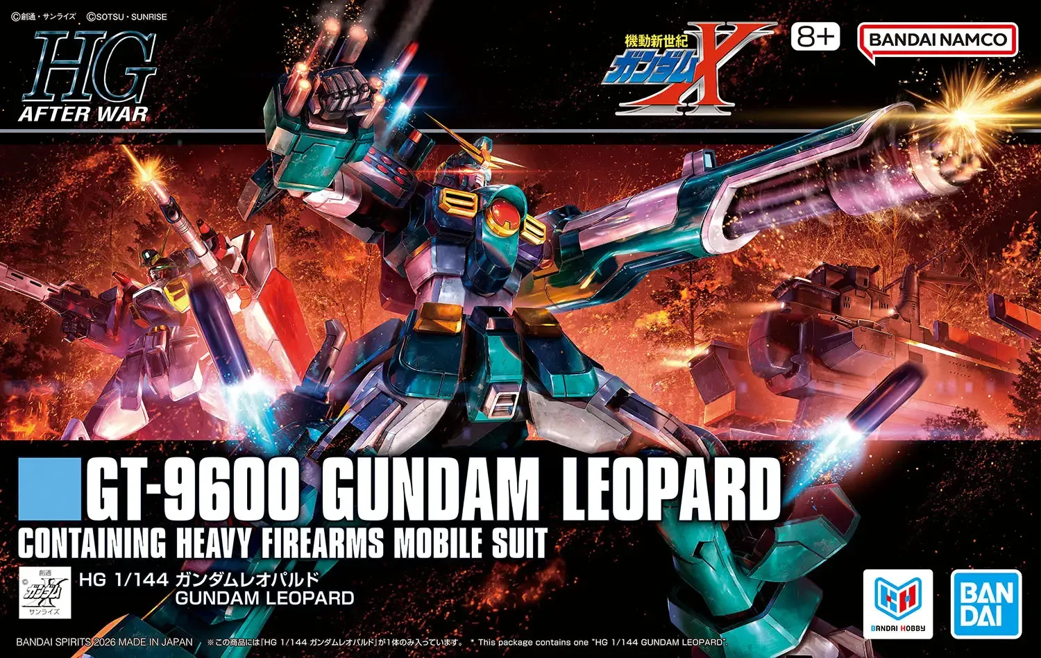 After War Gundam X HGAW Gundam Leopard 1/144 Scale Model Kit