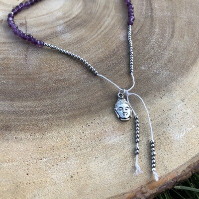 Amethyst &amp; Hematite Mala