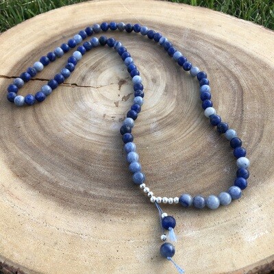Sodalite &amp; Blue Agate Mala