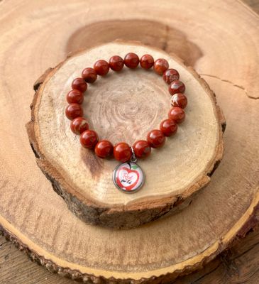 &quot;Red for Ed&quot; Red Jasper Bracelet