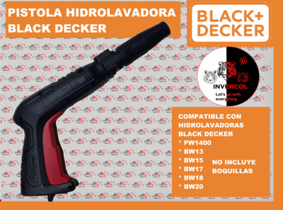 Pistola Para Hidrolavadora Black Decker Pw1400 Repuesto